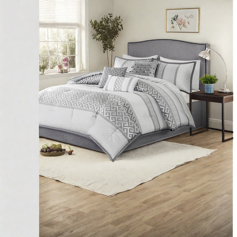 Ensembles de literie en jacquard de luxe, polyester confortable, élégance traditionnelle pour la maison