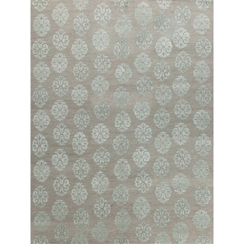 Classic Damask Area Rug, Rectangle 12' x 15'