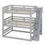Lit superposé triple avec escalier de rangement, conception séparée-1631943165