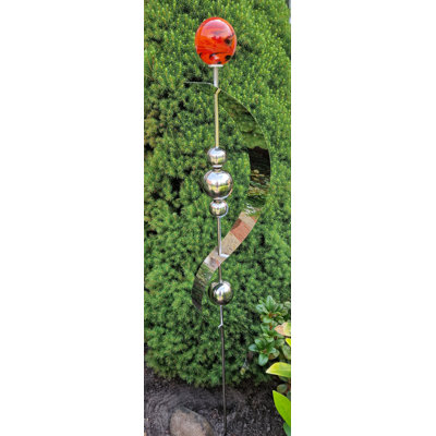 Rhe Metal Abstract Gazing Ball