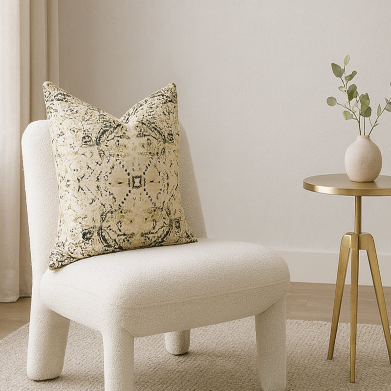 Ikat Cotton Throw Pillow