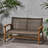 Handwoven And With Stable Metal Seat Classic Seating Iron Wood-1137016486