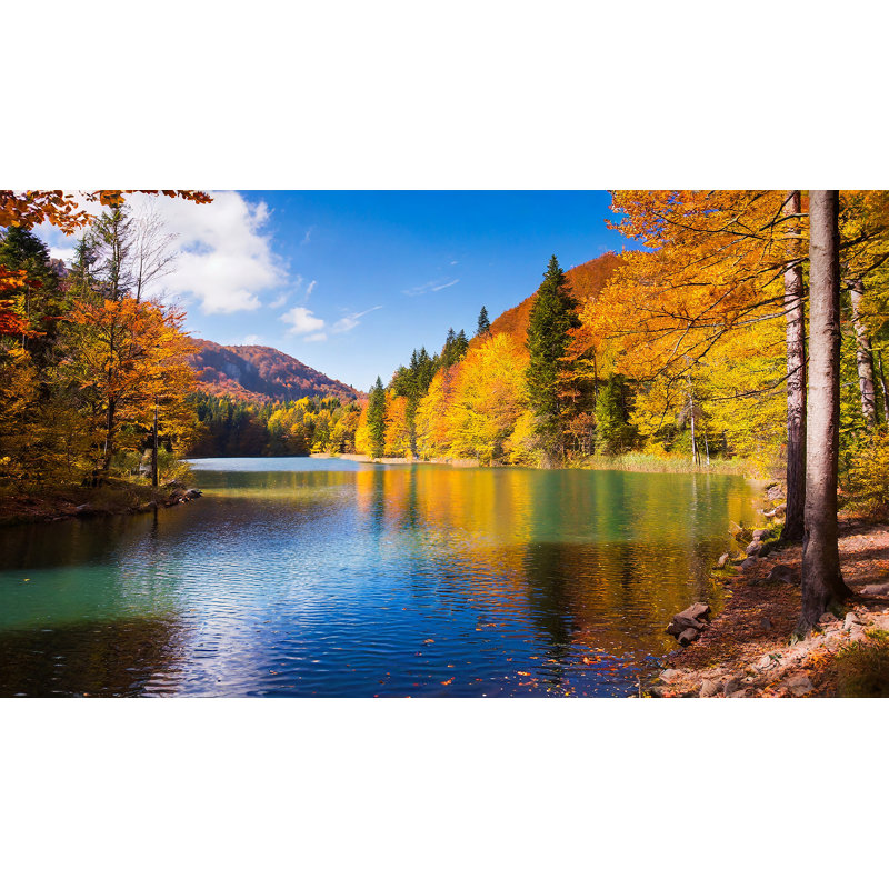Art mural sur toile tendue Alpine Valley, H 24 po x l 42 po