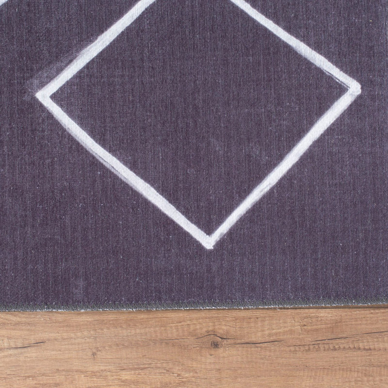 Tapis luxueux lavable à la machine, 4,9 x 7,5 pieds, 100% polyester, 1850 g / m², hauteur des poils: 0,2 pouce | Envers écologique en polyester recyclé | Parfait pour le salon et la chambre à coucher, conception douce et durable