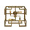Athens 4 - Light 16" Caged Square / Rectangle Flush Mount