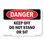 Keep Off Do Not Stand Or Sit Decal 7" X 5"