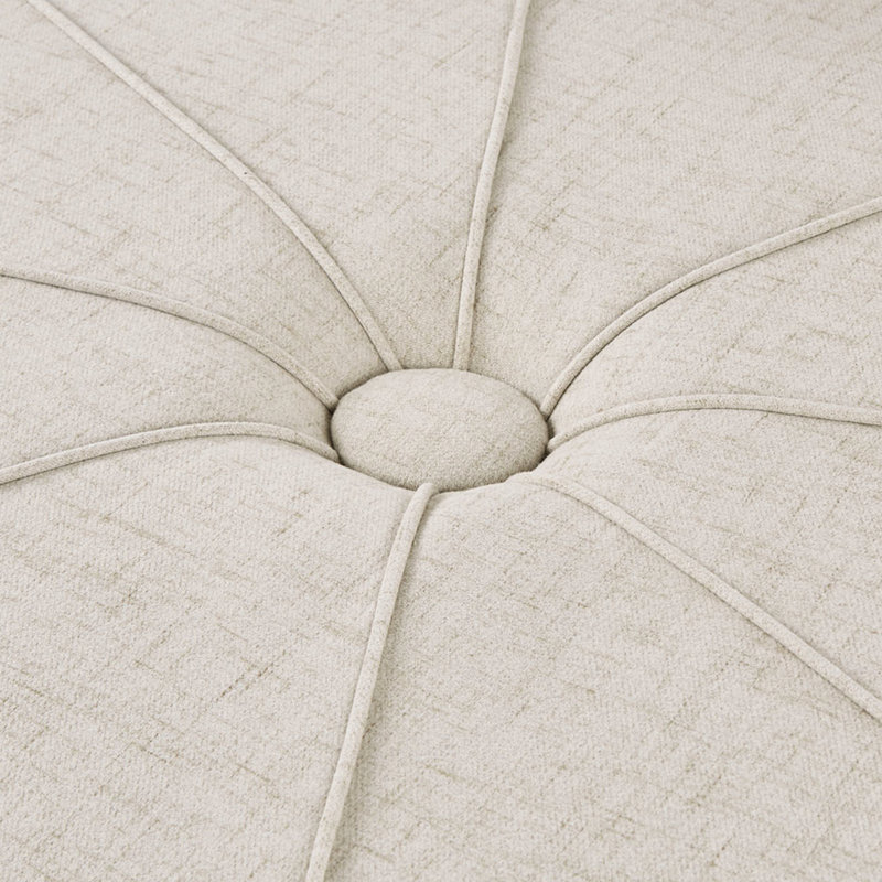 48" Living Room - Cream Fabric, Button , Thick , Space Saving, No Assembly Seat For 48", Required, Cream