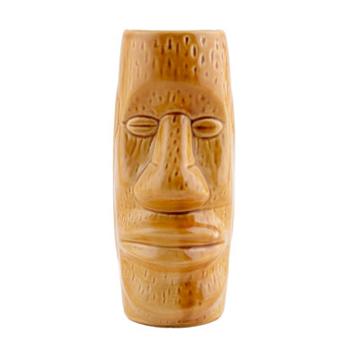 BarConic® Tiki Drinkware - Tasse en céramique brun Eastern Islander - 14 onces