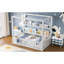 Lit à baldaquin simple peu encombrant, structure en bois massif, style Montessori pour enfants