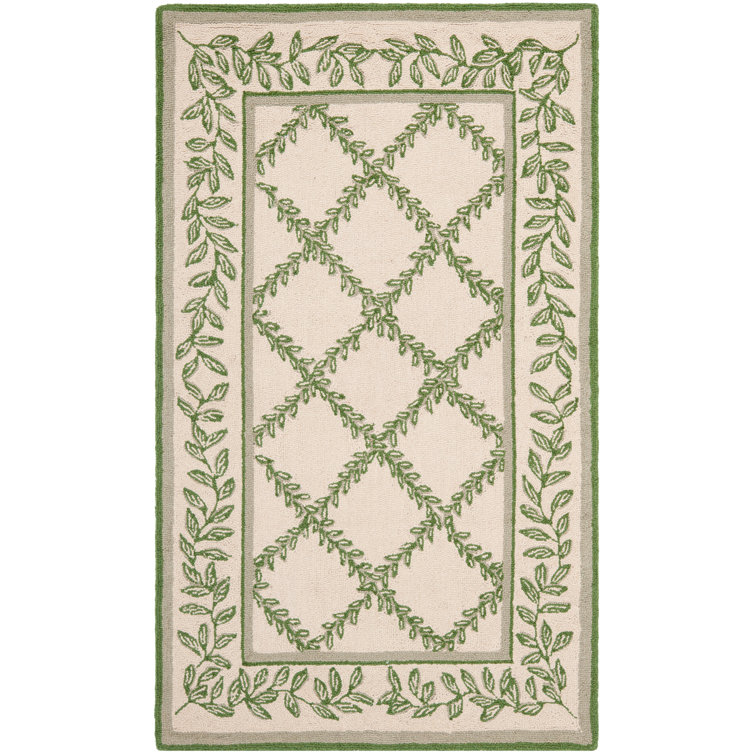 Jonsson Hand Hooked Wool Pile Geometric Rug