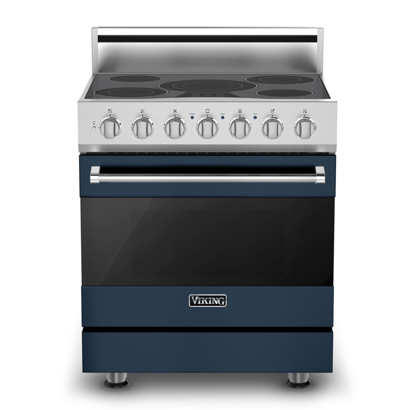 Viking30"W./24"D. Electric Self-Clean Range-5 Burners, Slate Blue