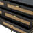 Asenath 6 Drawer 54"W Double Dresser with Rattan Design-1244683096