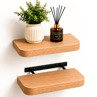 2 Piece MDF Floating Shelf