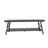 Laguna Solid Pine Coffee Table with Open Storage Shelf and Dark Metal X-Frame-146541654