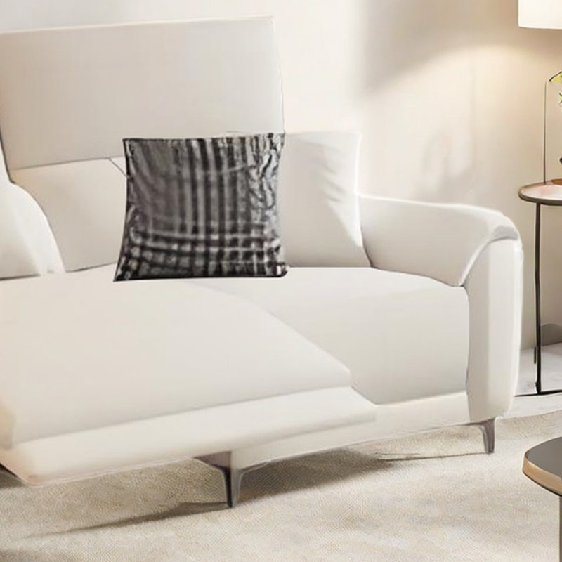 Canapé électrique de style crème, H 35,43 po x l 75,59 po x P 38,97 po, 2