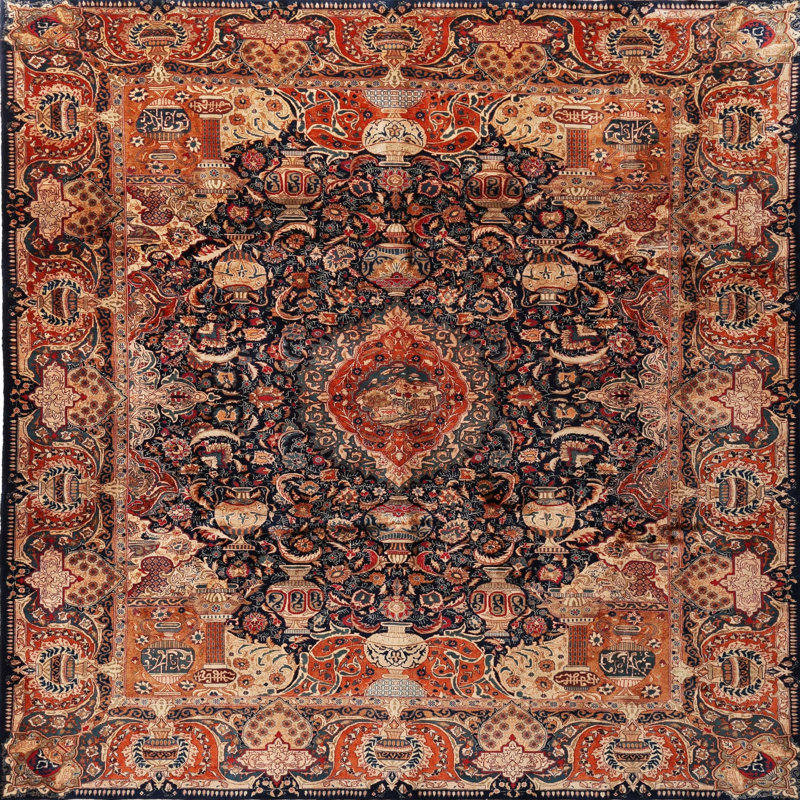 Oriental Indoor Rug, Round 3'