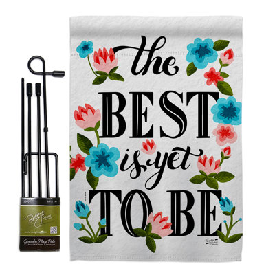 Double Sided 18.5'' H x 13'' W Polyester Flag Set