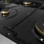 ZLINE Autograph Edition 48" Porcelain Rangetop with 7 Gas Burners in Fingerprint Resistant Accents-1890759232