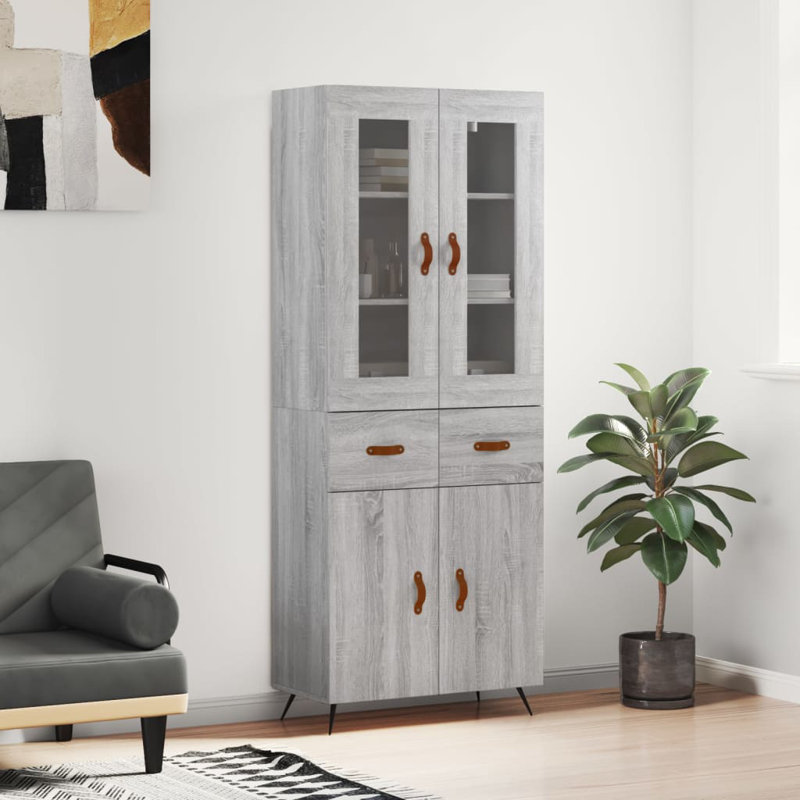 69.5cm Sideboard, Grey Sonoma