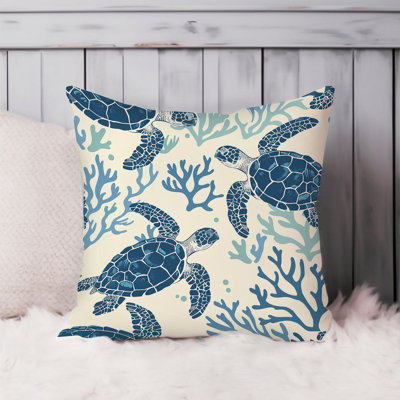 Sea Animals Turtle Pattern II Nautical and Coastal