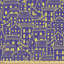 Nystrom Doodle with Bicolour Design Houses with Windows and Roofs Fabric