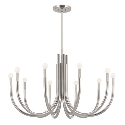 Lustre classique à 10 lumières Ashyla