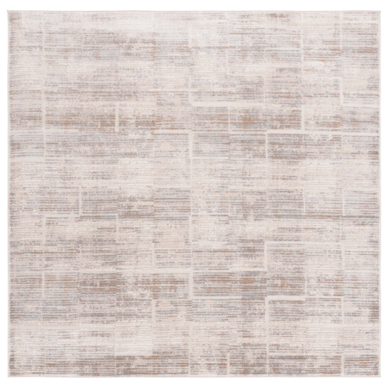 Whisper Performance Abstract Rug, Round 6'7"