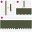 30cm H x 100cm W Iron Lawn Edging