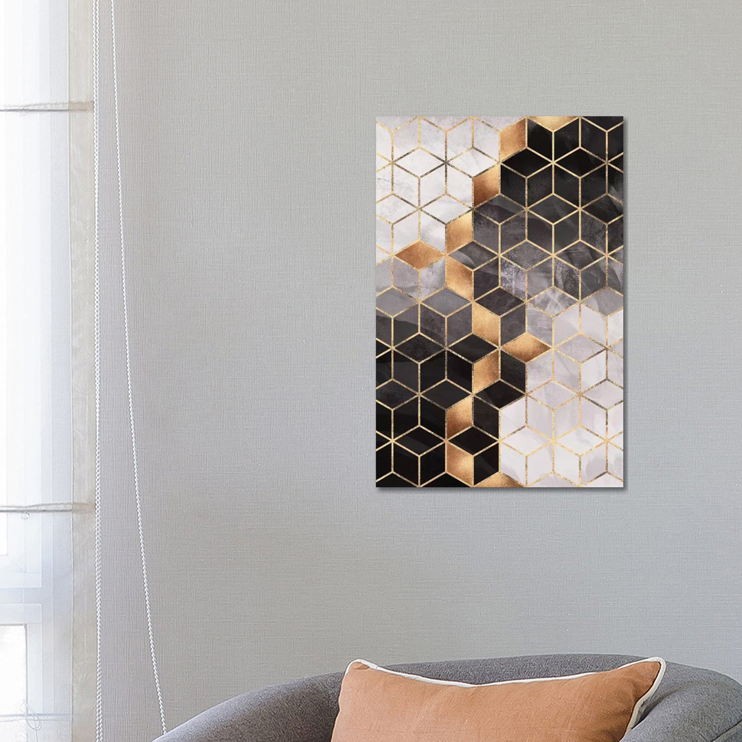 Smoky Cubes I by Elisabeth Fredriksson - Unframed Graphic Art