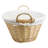 Wicker Laundry Basket with Handles-1390956170