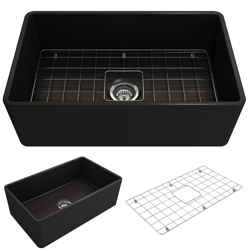 30'' L Kitchen Sink, Matte Black