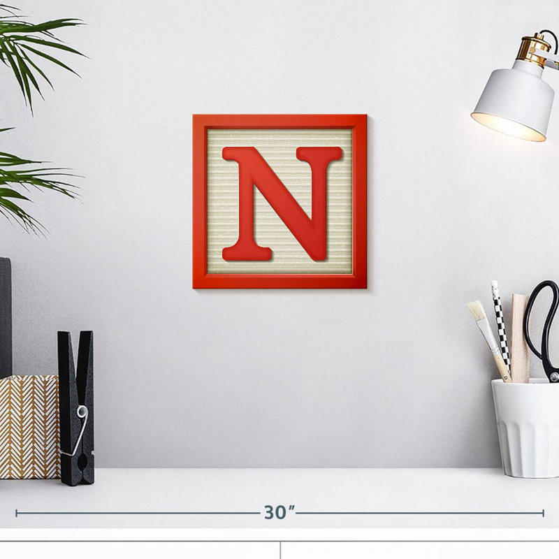 Keiri Block Letter N, 10" H x 10" W
