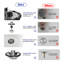 Bouchon de drain de baignoire universel en métal 2 pièces, avec récupérateur de cheveux supérieur, chrome-133073931