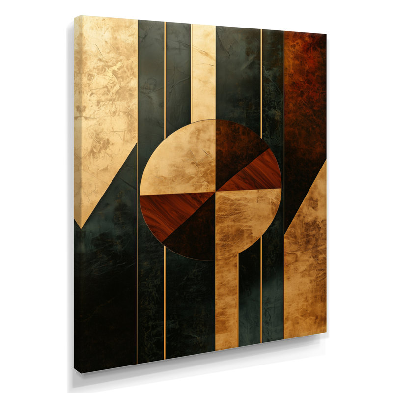 Duran - Abstract Wall Decor, H 40 po x l 30 po, Toile tendue, Ne s’applique pas