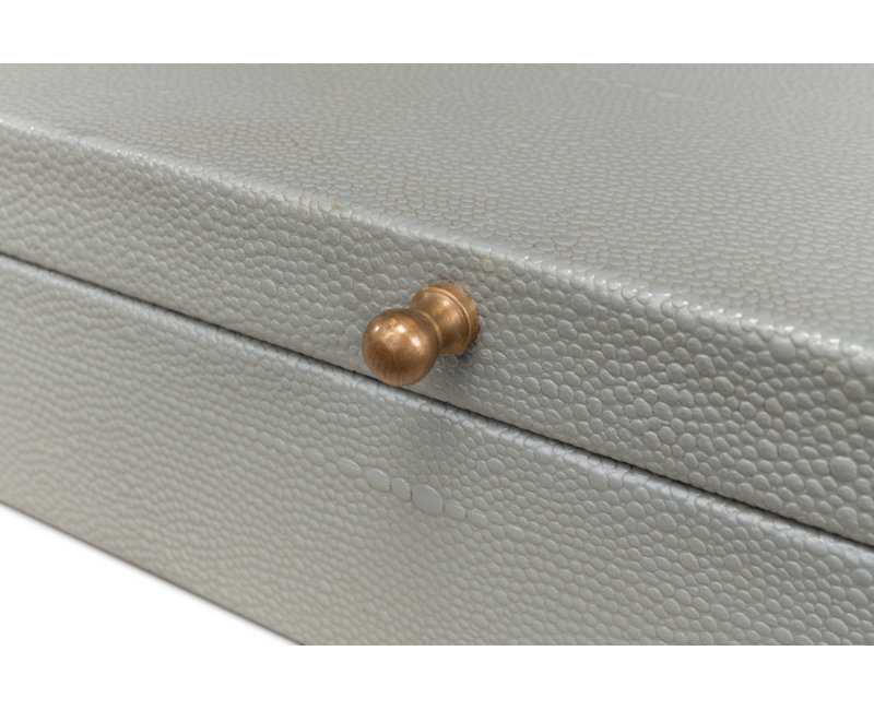 Gatsburg Handmade Decorative Box, Light Gray