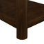 Table de bout rectangulaire avec tablette de rangement et pieds en bois-730782976