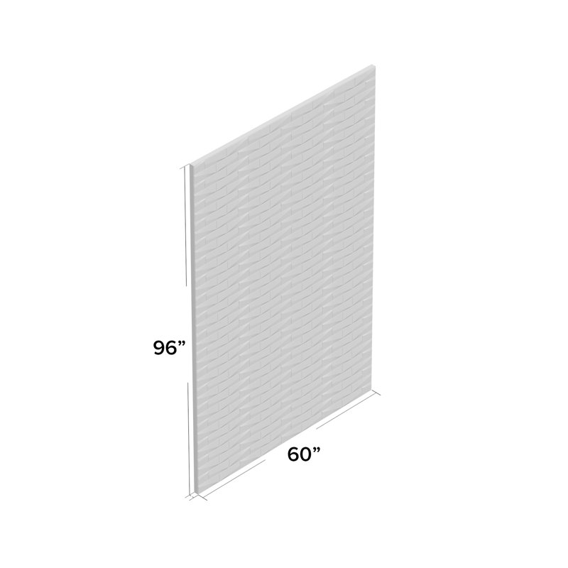 Choreograph Wall Panel, Brick Texture, Dune, 96" H x 60" W