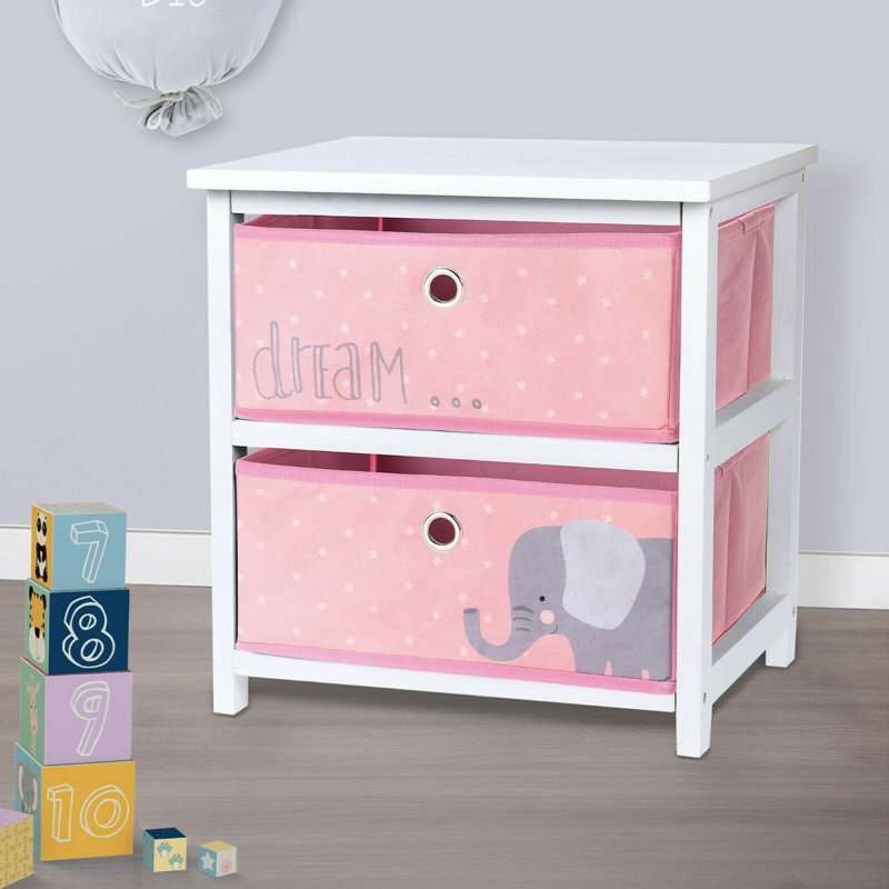 Cajuste 2 Drawer Nightstand