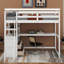 Lit mezzanine simple avec bureau et tablettes, deux tiroirs intégrés-114554957