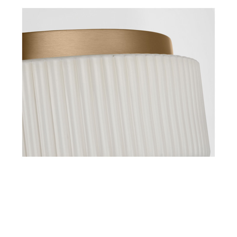 Plafonnier encastré 2 lumières Axira, Non, Laiton satiné
