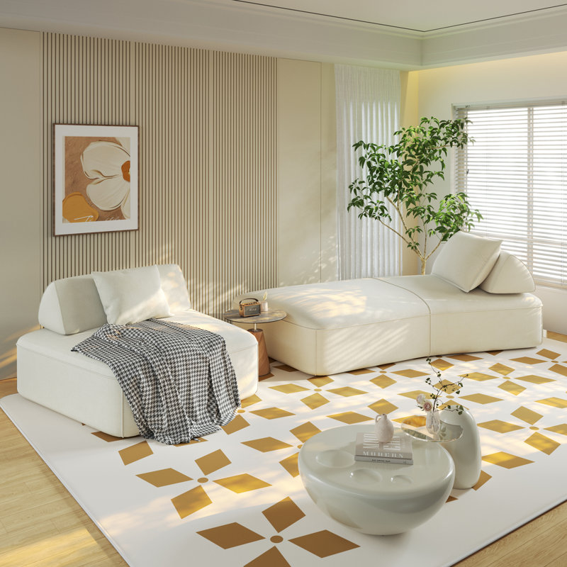 Ensemble de canapés modulaires surdimensionnés Modern Light Luxury