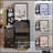 Versatile Left Bedside Cabinet with LED Mirror and Ample Storage