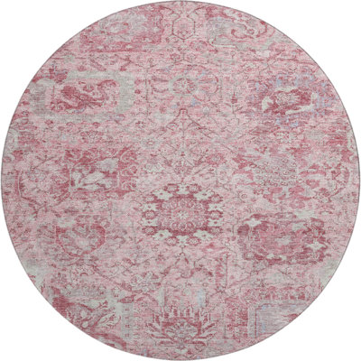 Premium Machine Washable Wayne AMF1102 Damask Rug