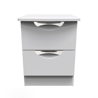 Bhodhini 2 Drawer Bedside Cabinet (Ready Assembled)