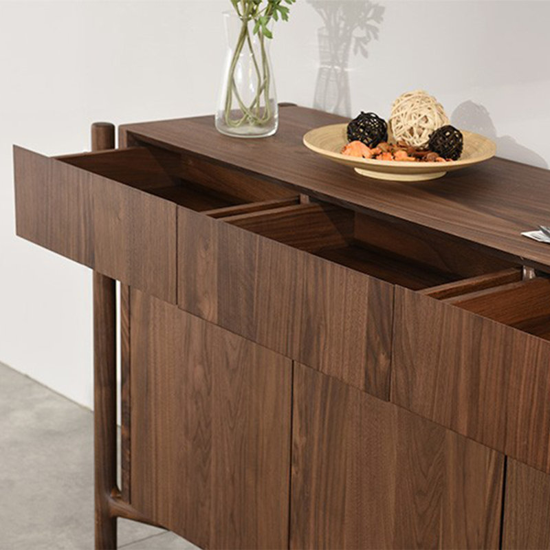 Buffet en bois massif noyer noir