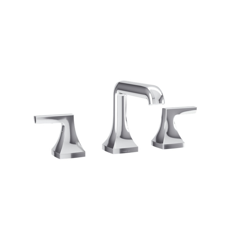 Oak Two Handle Bathroom Faucet with Push Pop Drain