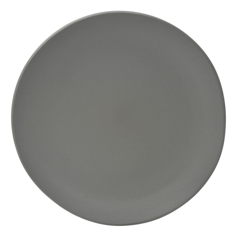 Assiette plate 11 po Salana, Gris