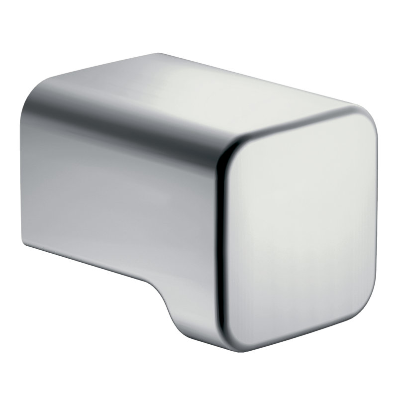 90 Degree 13/16" Length Rectangle Knob, Chrome