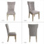 Ensemble de table de salle à manger 7 pièces avec plateau en faux marbre et chaises d'appoint rembourrées