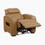 Fauteuil inclinable en similicuir respirant de 37,5 po avec appui-tête, éclairage à DEL et bras de rangement Savion-126010890